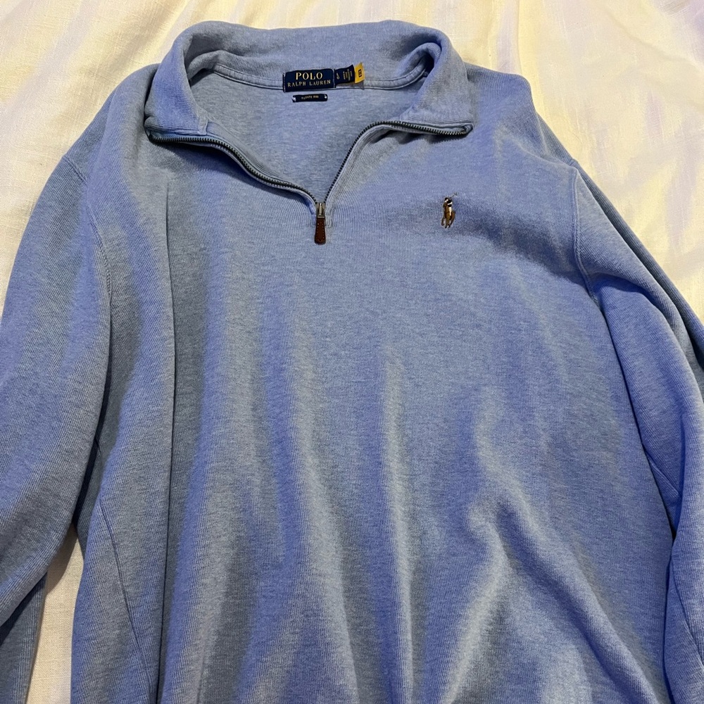 PRL 1/4 Zip Sweater Estate Rib